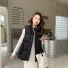 Новый осенне-зимний женский модный жилет из хлопка, свободный и универсальный жилет из хлопка для верхней одежды