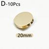 10pcs Shank Sewing Buttons Windbreaker Coat Shirt Button Metal Buttons Round Flat Shape