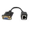Адаптеры VGA на RJ45 Шнур 15 см Конвертеры порта Ethernet VGA на RJ45 Проводная передача сигнала VGA через сетевой кабель