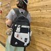 Вместительный школьный рюкзак для старшеклассников, простой стиль, стильный внешний вид, для студенток, рюкзак в университетском стиле.