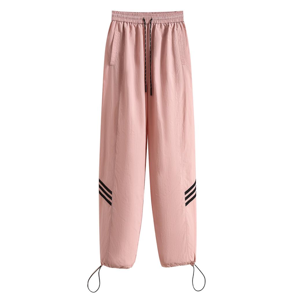 Summer New High-waisted and Thin Overalls, Thin Casual Sports Pants