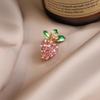 Cute Pink Carrot Anti-light Brooch, High-end Female Personality, Suit Accessories Pin