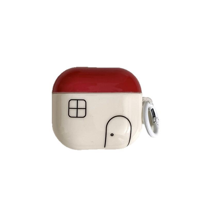 Minimalist line house puppy pendant for AirPods 1 /1 earphone protective case 1pro second and third generation new models