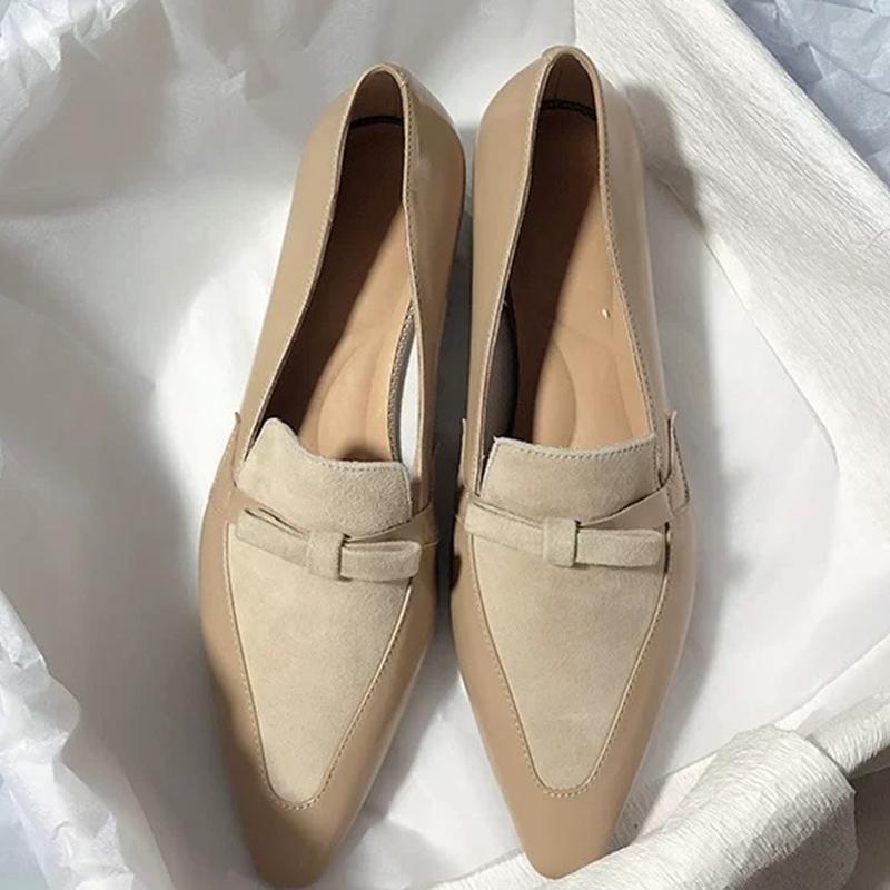 Модные Женские Туфли на Каблуке с Острым Носом Мокасины с Бантом Модные Туфли Осенний Дизайнерские Новые Женские Туфли 2025 Платье Сексуальные Роскошные Zapatos De Mujer