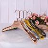 Gold 4CM Wide Shoulder Clothes Hanger,Non-slip Drying Rack for Clothing Store Display,5pcs Closet Storage Rack for Suit Sweater