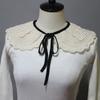Layer Embroidered Fake Collar Shawl Wrap Decorative Lapel Removable Neckline Ladies Top Collar Clothes Accessories