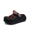 Crush Clog Cookies Crunch Fashion Retro Playful Cute College Versatile Comfortable Hole Shoes Women Black