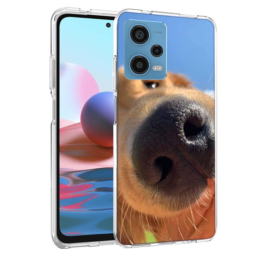 Покажите вам его милый чехол для телефона с собачьим носом для Redmi Note 13 12 14 15 Pro Plus 13R 11 11T 11E 11S 10 Pro 10S 9 9S Чехол для телефона Прозрачный ТП