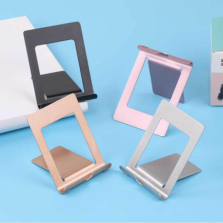 Aluminum Alloy Cell Phone Stand Holder Portable Mobile Phone Dock Desk Smartphone Tablet Holder for Office Desk