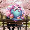 1PC unicorn cupcake Automatic Open/Close Umbrella with Windproof, 8-Rib Sturdy Canopy, Durable Ribs, Fashionable Design, Outdoor Accessory, Fun Prin,