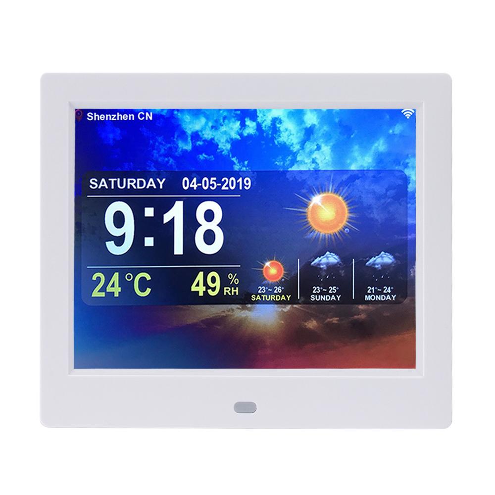 Smart Light Digital Wall Watch 7 Inch with Voice Announcement & Remote for Day/Night Care