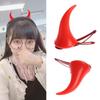Festival Headdress Devil Hair Barrettes Halloween Hair Clips Red Horns Ears Hairpin Ghost Hat