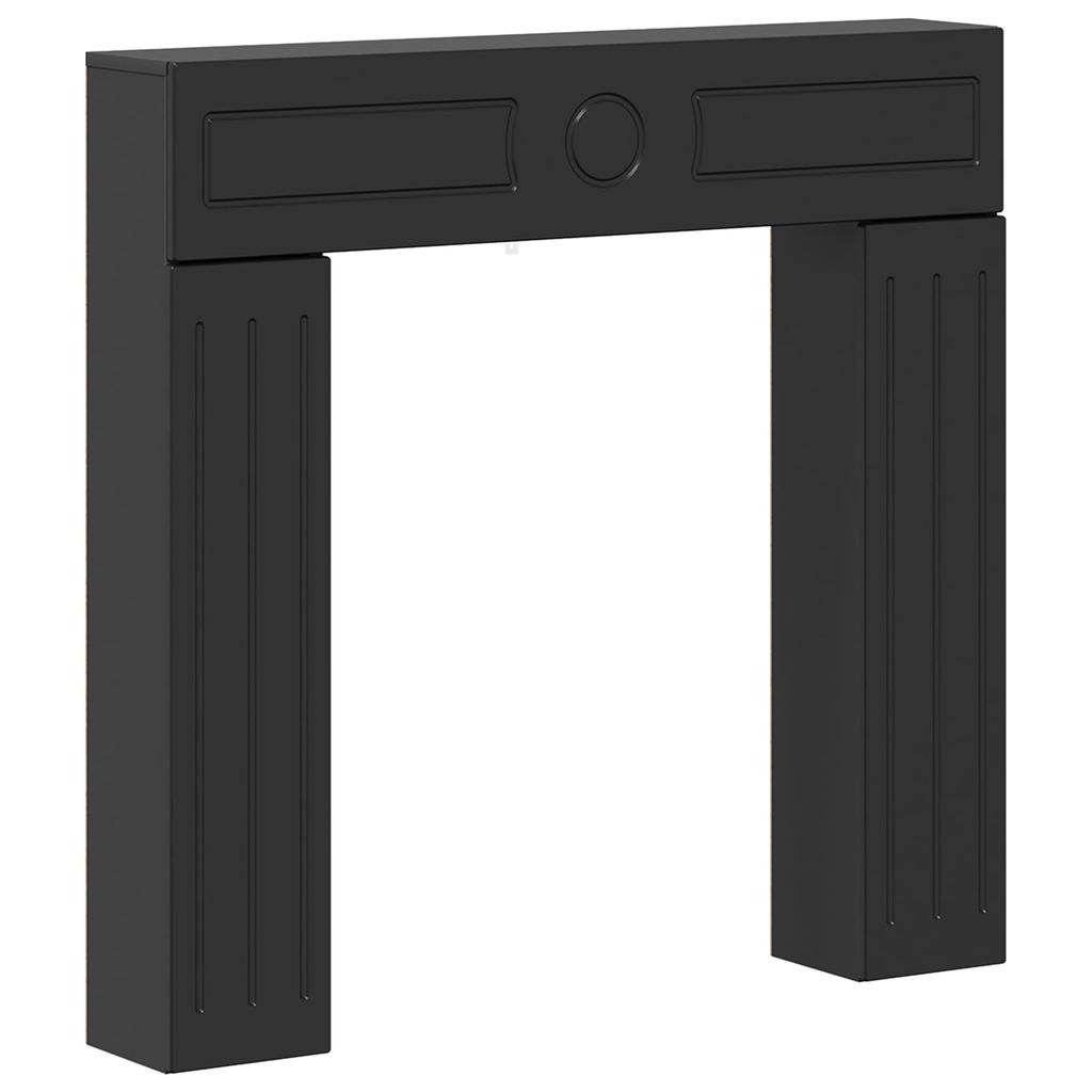 Black Fireplace Surround 102 x 18 x 100.5 cm Engineered Wood
