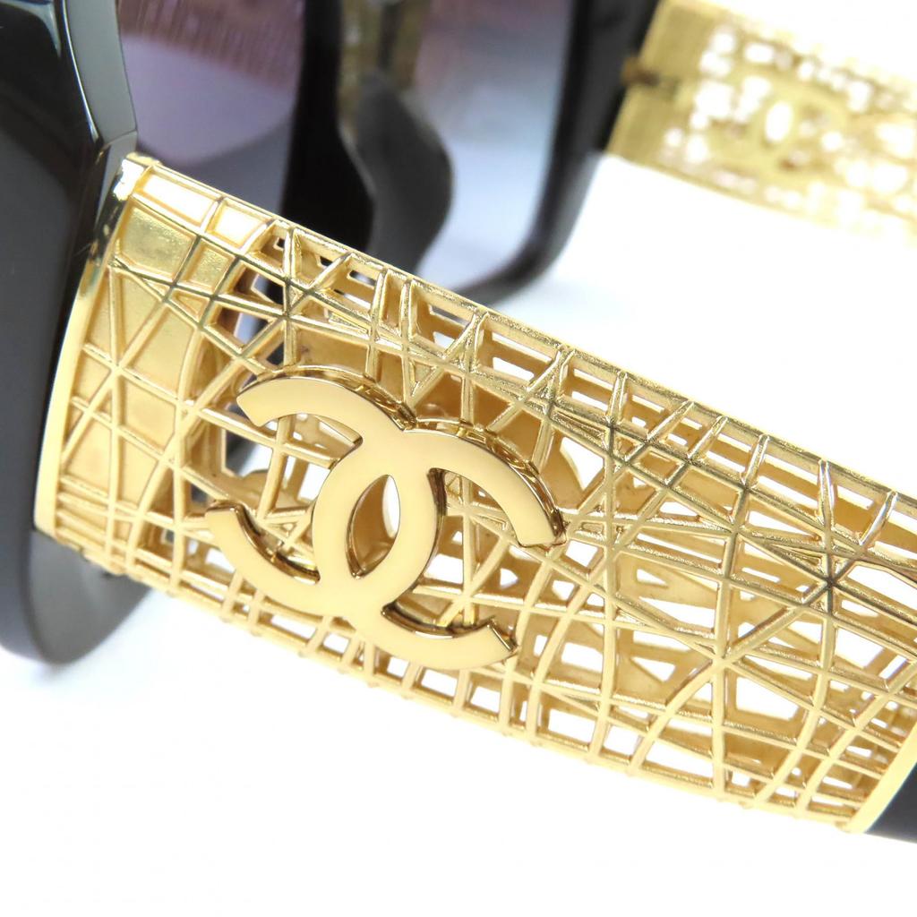 Отличные очки CHANEL COCO Mark квадратной формы, солнцезащитные очки, текущая модель, черные 5532-A, б/у