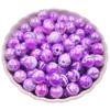 50Pcs/Bag 8/10/12/14mm Stripe AB Color Acrylic Loose Beads DIY For Jewelry Making Bracelet Necklace Crafted Accessories