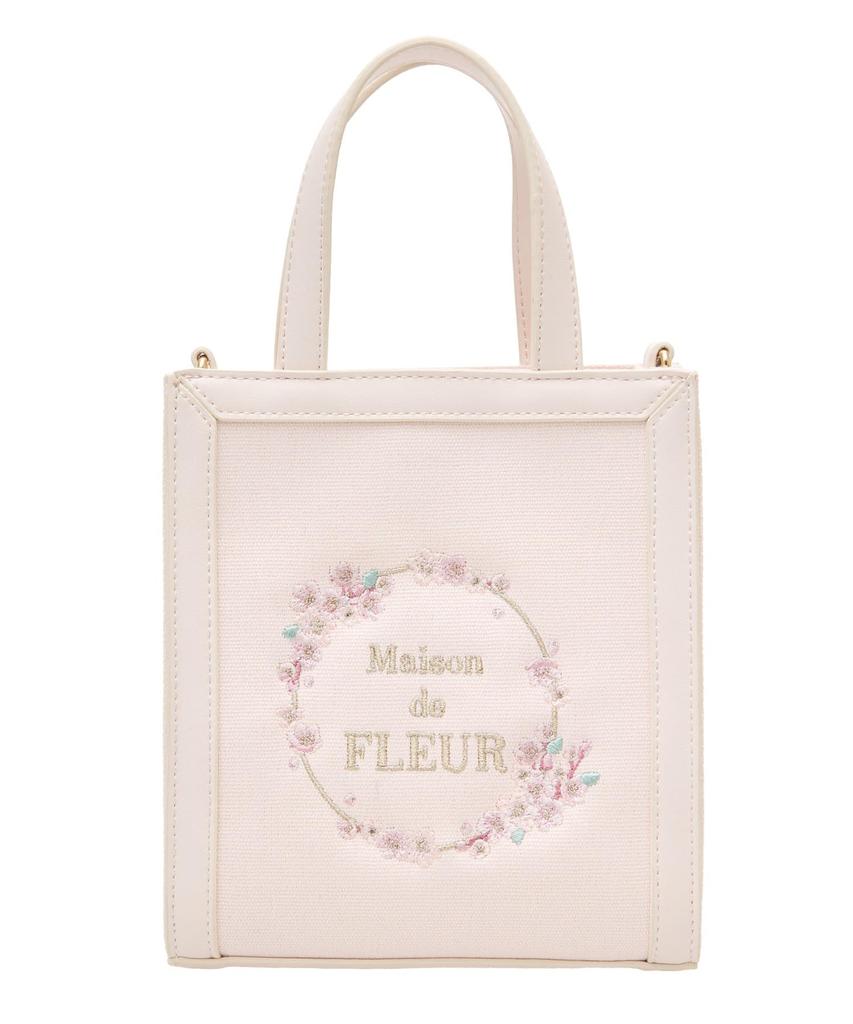 Женская сумка-тоут Maison de Fleur Sakura Square, 2-в-1, Розовая