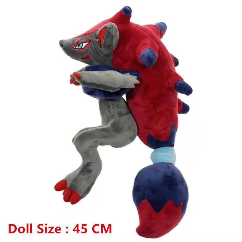 Plush 45Cm Pikachu Series Zoroark Anime Figure High Quality Plush Doll Pet Model Children For Best Birthday Gifts