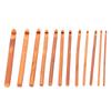 12 шт карбонизированные бамбуковые крючки для вязания вязальных игл набор ткацких инструментов аксессуар