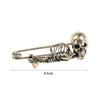Punk Style Halloween Skeleton Brooch Vintage Gothic Skull Badge Lapel Pin  Halloween Party