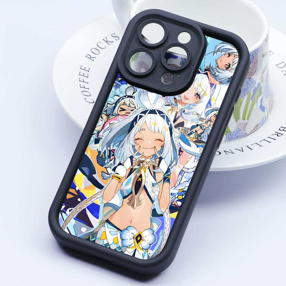 Игровой чехол GI Mualani Утолщенный ТПУ чехол для мобильного телефона для iPhone 17 16 15 14 13 12 11 Air Pro Max Plus Цветная крышка