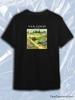 Van Gogh Black Crew Neck Short Sleeve T-Shirt with Garden At Arles Painting