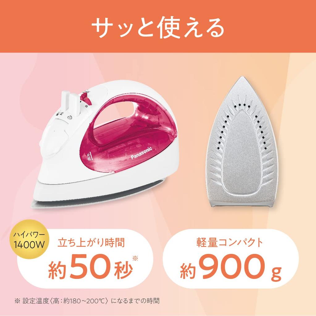 Panasonic Cordless Steam Iron Pink NI-CL313-P