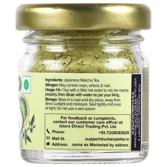 Urban Platter Японский зеленый чай матча, 10 г [Кулинарный сорт | Суперпродукт | Мелкий помол | Высокое содержание антиоксидантов]