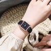 Роскошные дизайнерские женские часы, светящиеся кожаные часы с ручным ветром