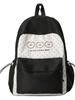 Youth Campus Backpack Nylon Girls School Bag With Padded Straps For Travel And Study