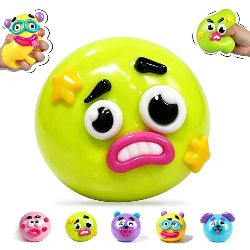 НОВИНКА Smushers Squishy, Игрушка-сквиши «Собачья мордочка» из коллекции Curiosities, Мягкая, Формируемая, Милая, Медленно восстанавливающая форму, Игрушка для сжатия, Расслабляющая, Сенсорная