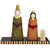 Yokkaichi In Hina Dolls Accented with Cloth of Banko-yaki [Made Japan] [Nishikibina] Gold-colored [Made Ceramics_hand-painted]