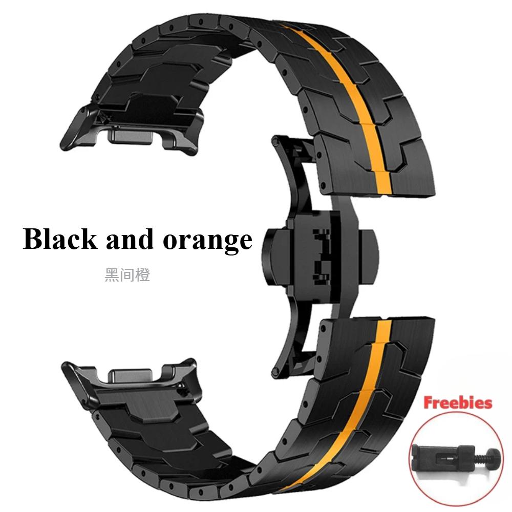 Ремешок из нержавеющей стали для Samsung Galaxy Watch 8 Classic 46 мм 40 мм/44 мм, браслет класса люкс для Samsung Galaxy Watch 7 Ultra 47 мм, аксессуары