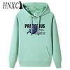 Мужская мода HNXC, повседневные однотонные толстовки с капюшоном и длинным рукавом с принтом
