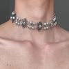 "Y2K Crystal Pearl Choker: Стильное, роскошное высококачественное ожерелье для женщин.