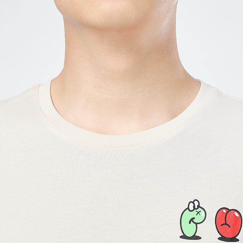 Puma Спортивная футболка с коротким рукавом и забавным принтом, мужские топы, бежевый 532612-75