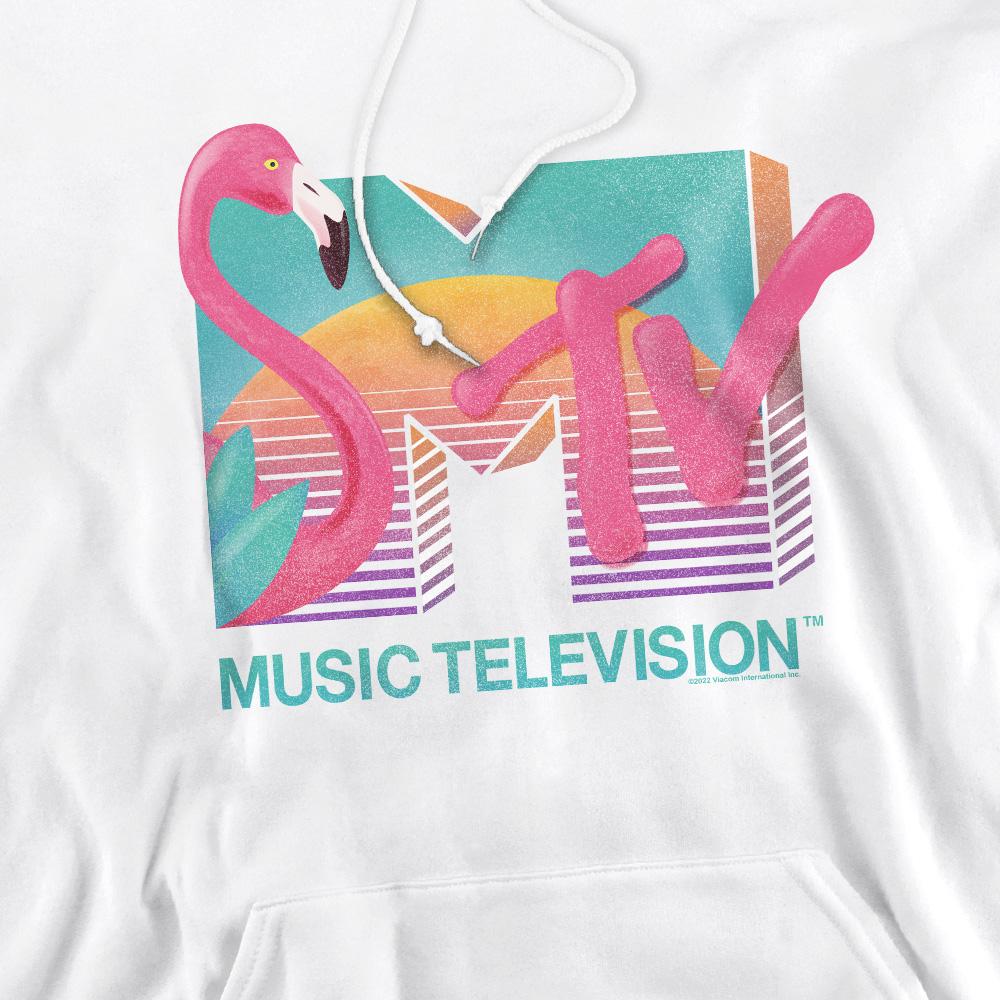 MTV Mens Flamingo Logo Hoodie