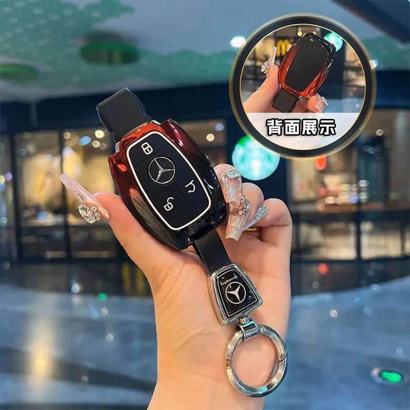 Car Remote Key Case Cover Shell Fob For Mercedes Benz A B C E R Class GLS GLA GLK GLC CLS CLA AMG W204 W205 W212 W463 W176 CE6