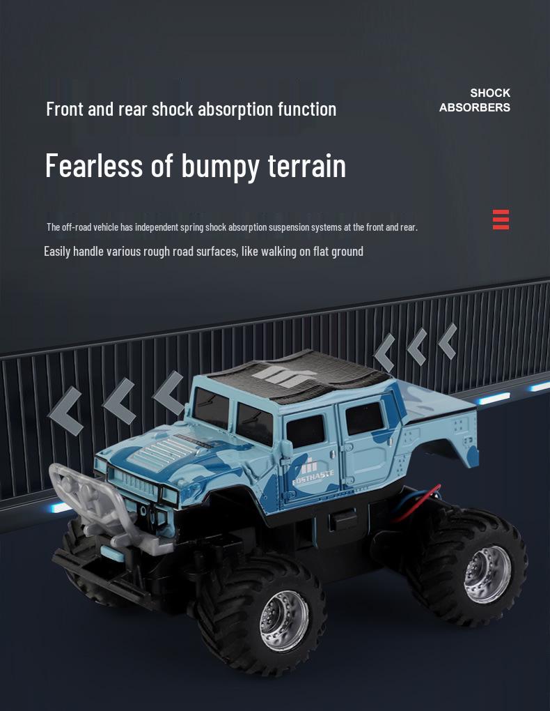 Haotian Мини Внедорожник на Радиоуправлении Перезаряжаемый Hummer для Детей