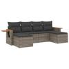 VidaXL Salon de Jardin avec Coussins 6 pcs, Canapés de Terrasse, Ensemble de Meubles de Patio, Mobilier d'Extérieur, Gris 3259463