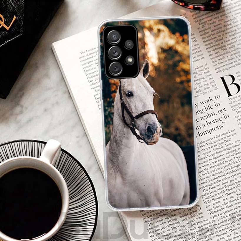 Чехол для телефона Samsung Galaxy A51 A50 A71 A70 A21S A31 A41 A10 A20E A30 A40 A01 A11 A6 A7 A8 с изображением скачущей лошади 'Великая Красота'