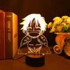 Аниме One Piece Night Light Monkey D. Луффи, 16 цветов, прикроватная лампа, пульт дистанционного управления, 3d лампа, украшение для детской спальни, подарок на день рождения
