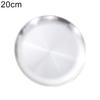 Cleaner Products Stainless Steel Matte Round Dining Plate Tableware Dessert Pizza Dish Fruit Tray