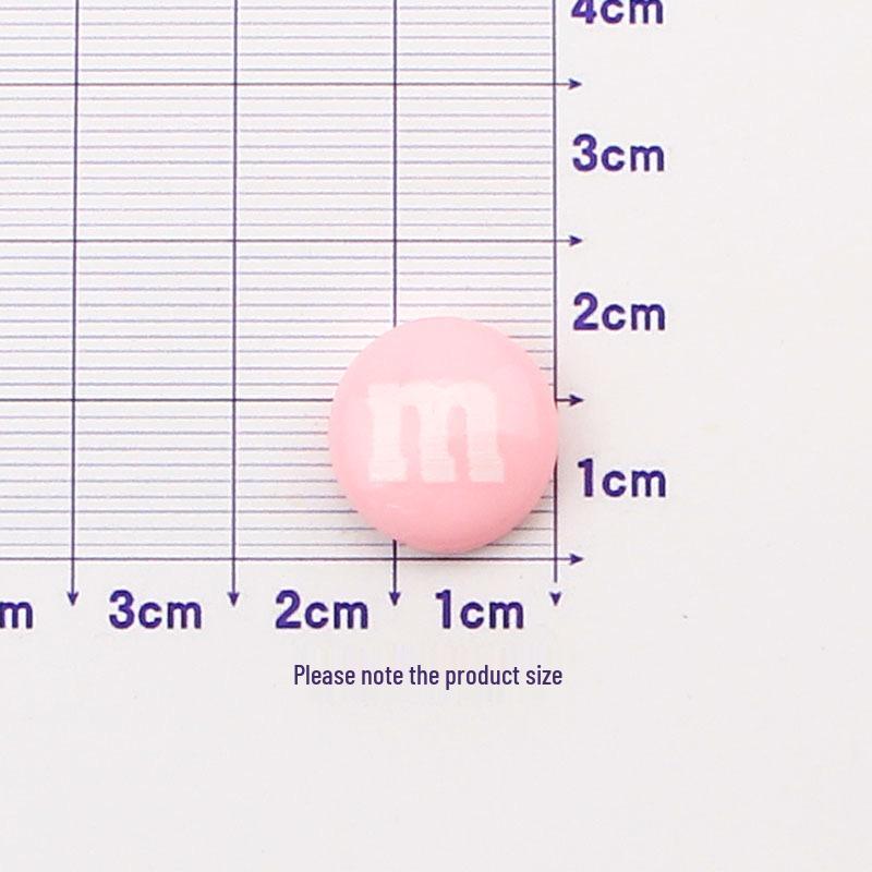 Набор для DIY из смолы с разноцветными M&M's: Чехол для телефона, Резинка для волос, Заколка для волос, Украшение, Наклейка на стакан для воды, Пенал