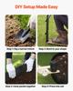 Galvanized Steel Landscape Edging, 6-Pack 1016 x 207 mm Metal Edging for Landscaping with Gloves, Easy-to-Install, Heavy Duty Metal Garden Edge Border