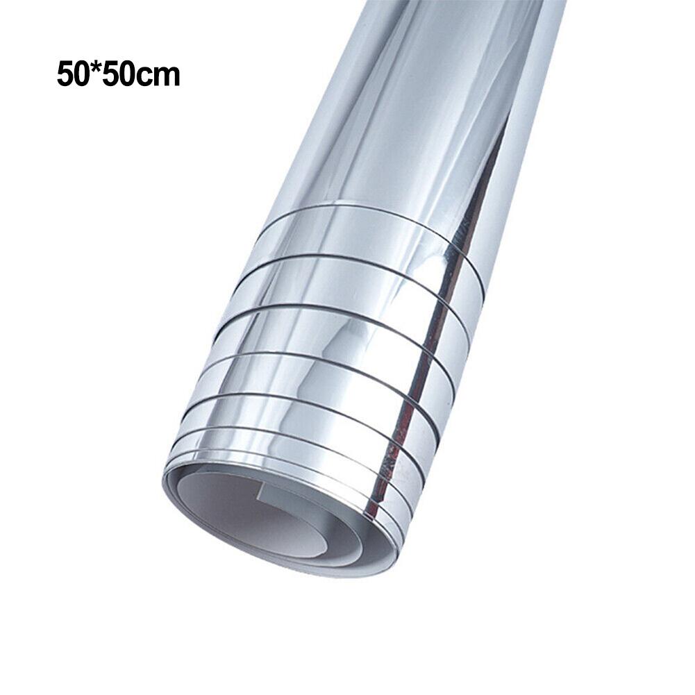 Наклейка на стену толщиной 0,1 мм, акриловая зеркальная пленка для ванной комнаты «сделай сам»