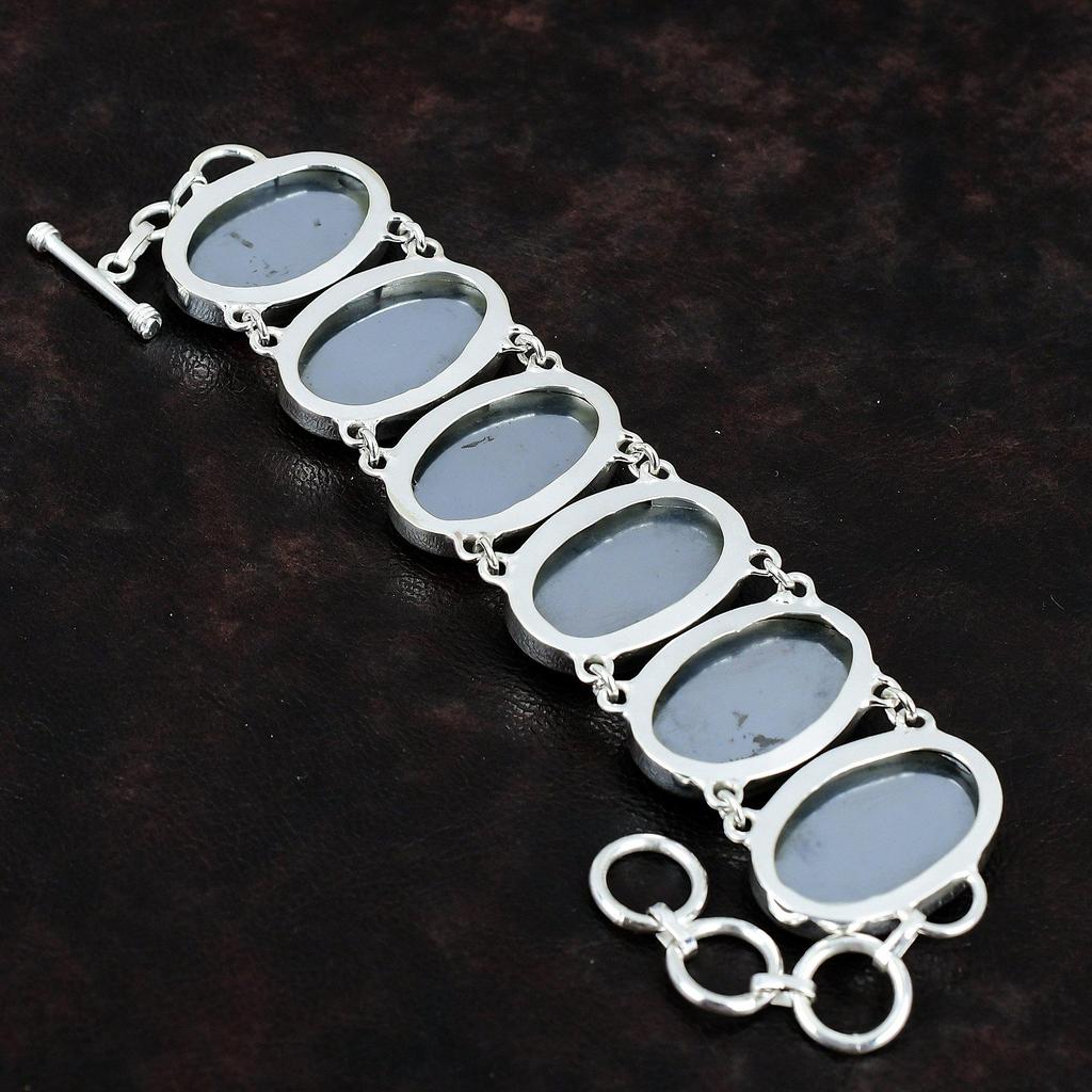 Браслет из шунгита Ювелирные изделия из натурального драгоценного камня Браслет из стерлингового серебра 925 пробы Регулируемый браслет-цепочка Подарок для нее Браслет из камня ручной работы