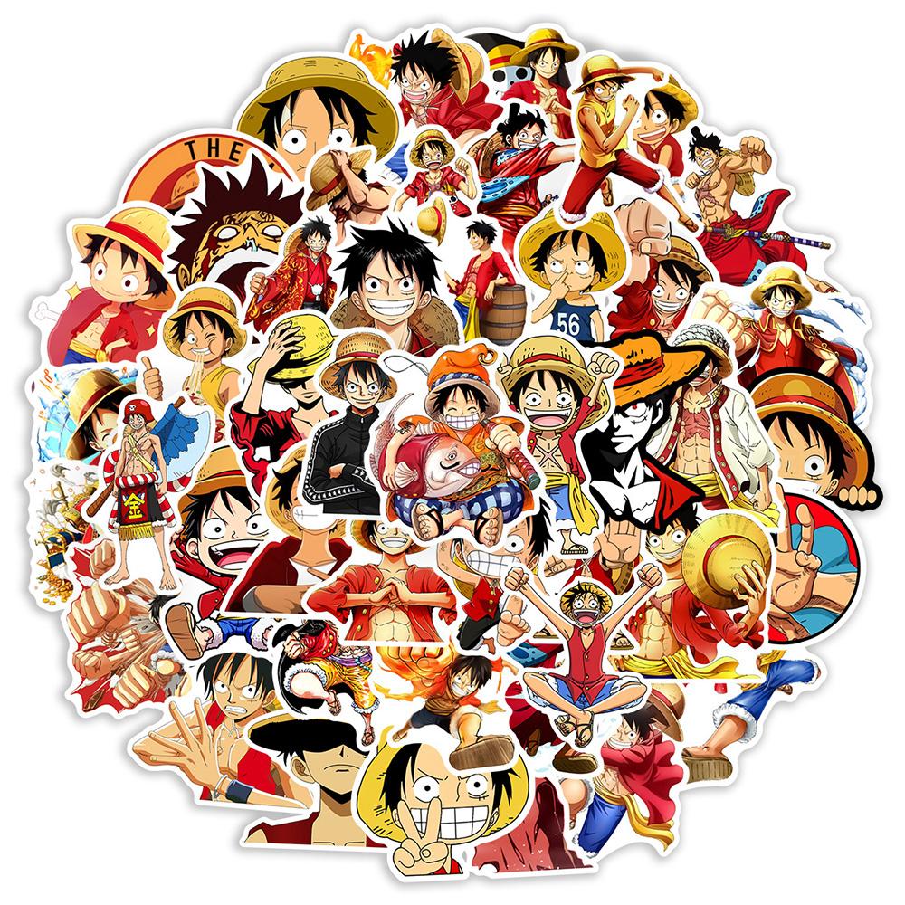 10/30/50 шт. Наклейки с Луффи из аниме One Piece, Крутые персонажи мультфильмов, Наклейки для скейтборда, телефона, багажа, велосипеда, Декор-наклейка с граффити