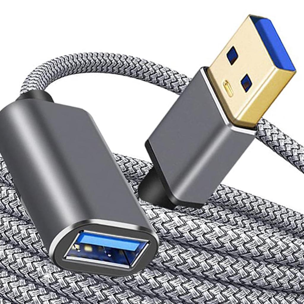 Портативный USB-удлинитель, штекер-розетка, прочный кабель для передачи данных