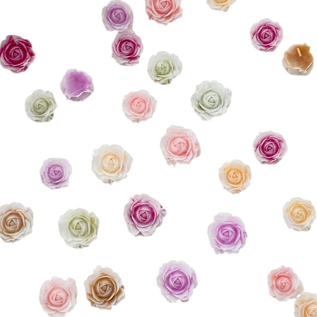 50 шт. смоляных розовых украшений для ногтей, 3D-подвески для ногтей, изысканный дизайн для маникюра своими руками