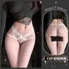 Lace chain flirting sex panties low waist sensual seduction high-end stockings outer wear